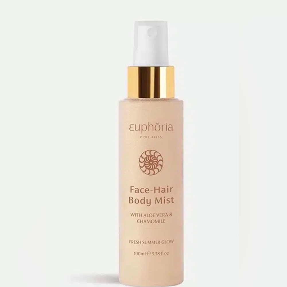 Euphoria Facial, Hair & Body Mist  w/ aloe Vera chamomile - Fresh Summer Glow